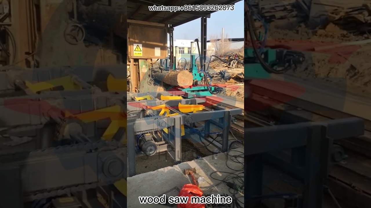 Precision Wood Cutting with our Advanced Saw Mill！#sawmill #sawmillwood