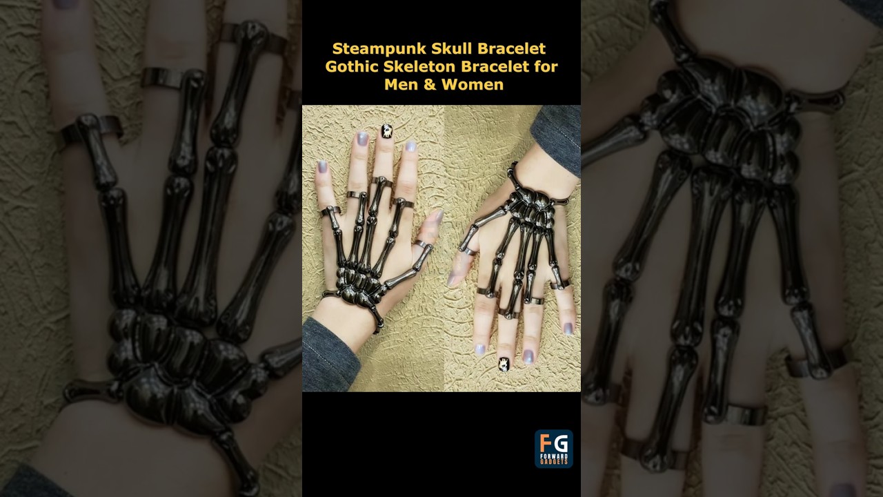 Steampunk Skull Bracelet &ndash; Gothic Skeleton Bracelet for Men & Women! #jewlery #fashion #giftideas