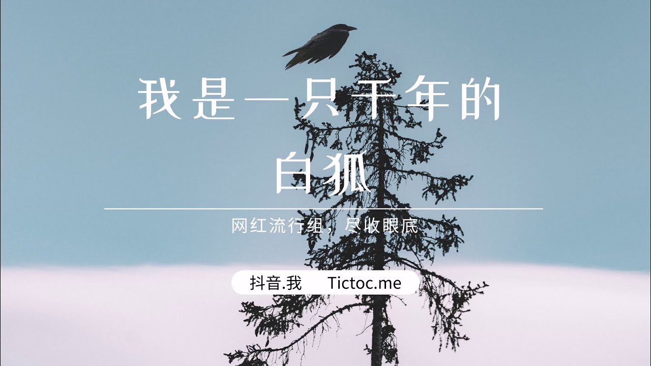 千年白狐，抖音时下流行最红歌舞
