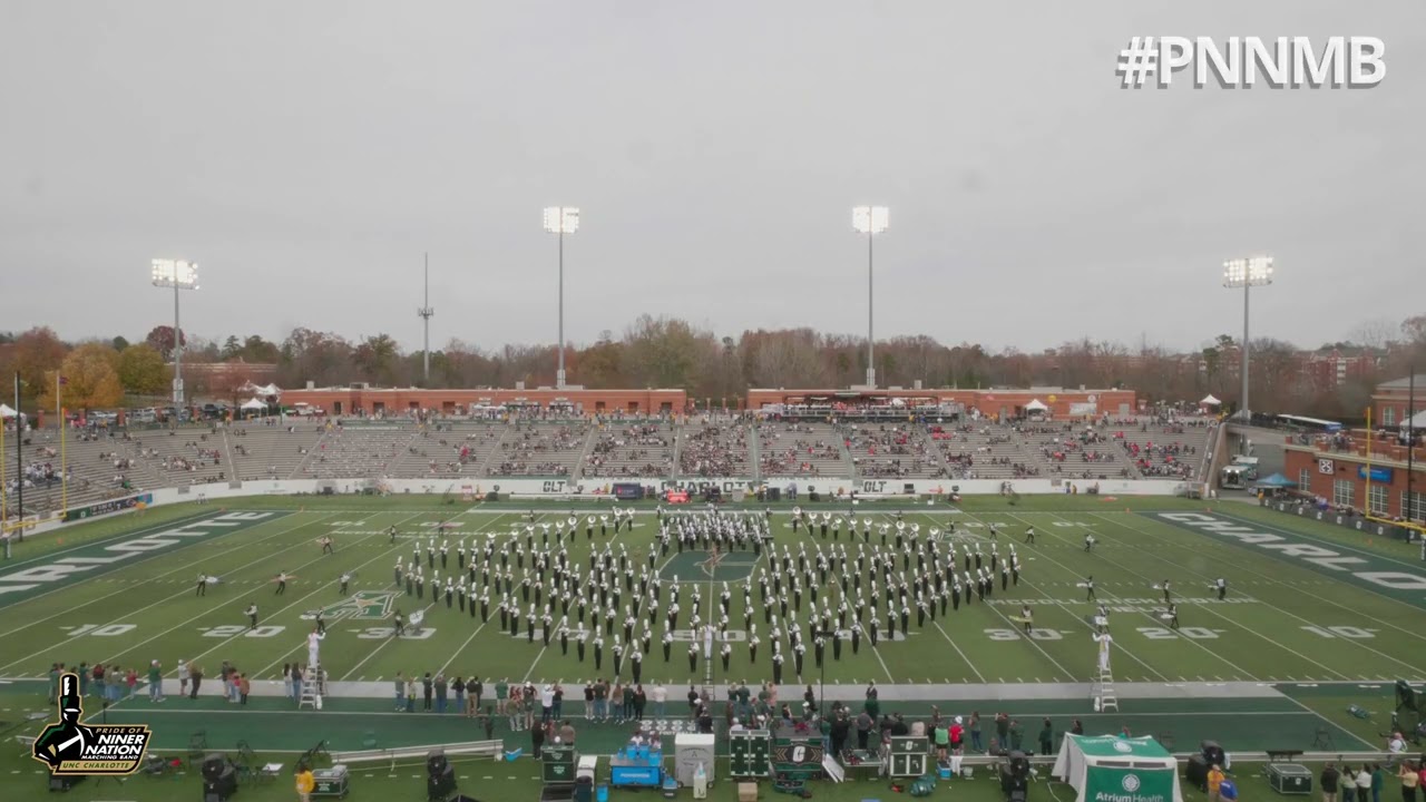 The Pride of Niner Nation Marching Band 2025 | Halftime | Charlotte vs UTSA