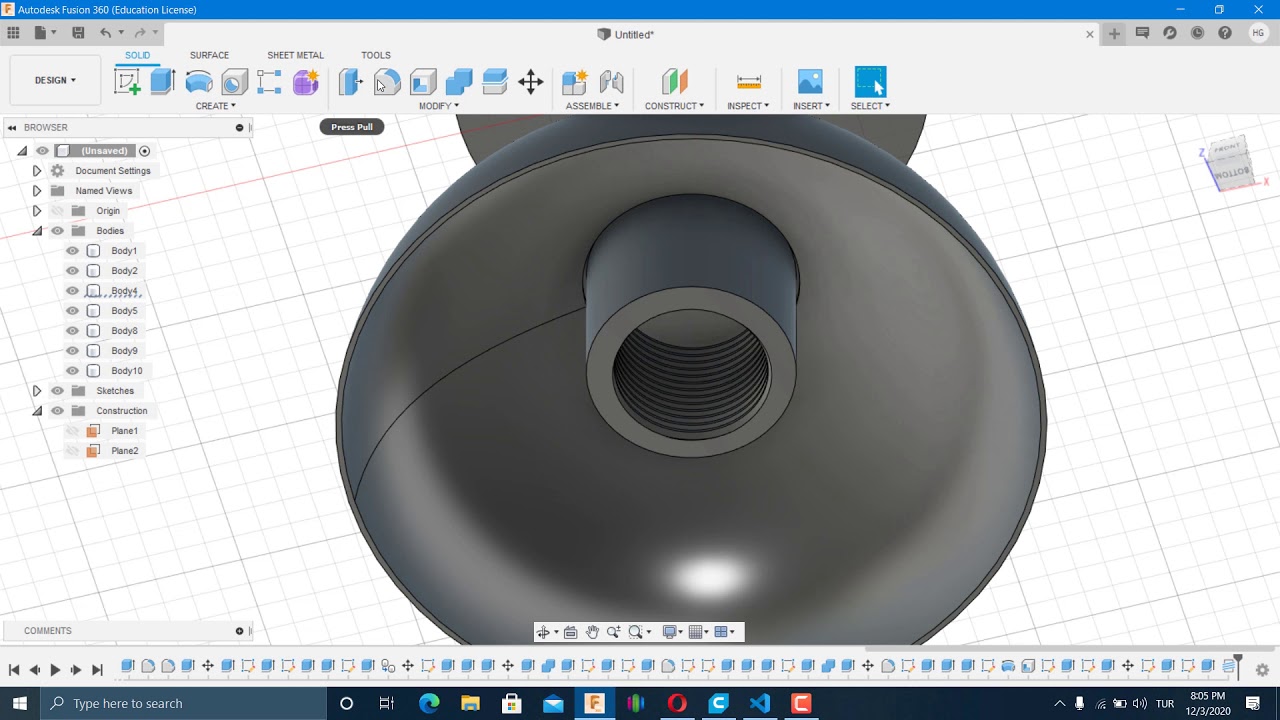 Fusion360 - Desk Lamp Modelling
