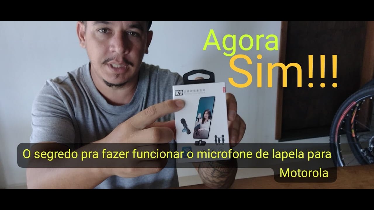microfone sem fio K9 wireless 60 reais!!! como usar no celular Motorola