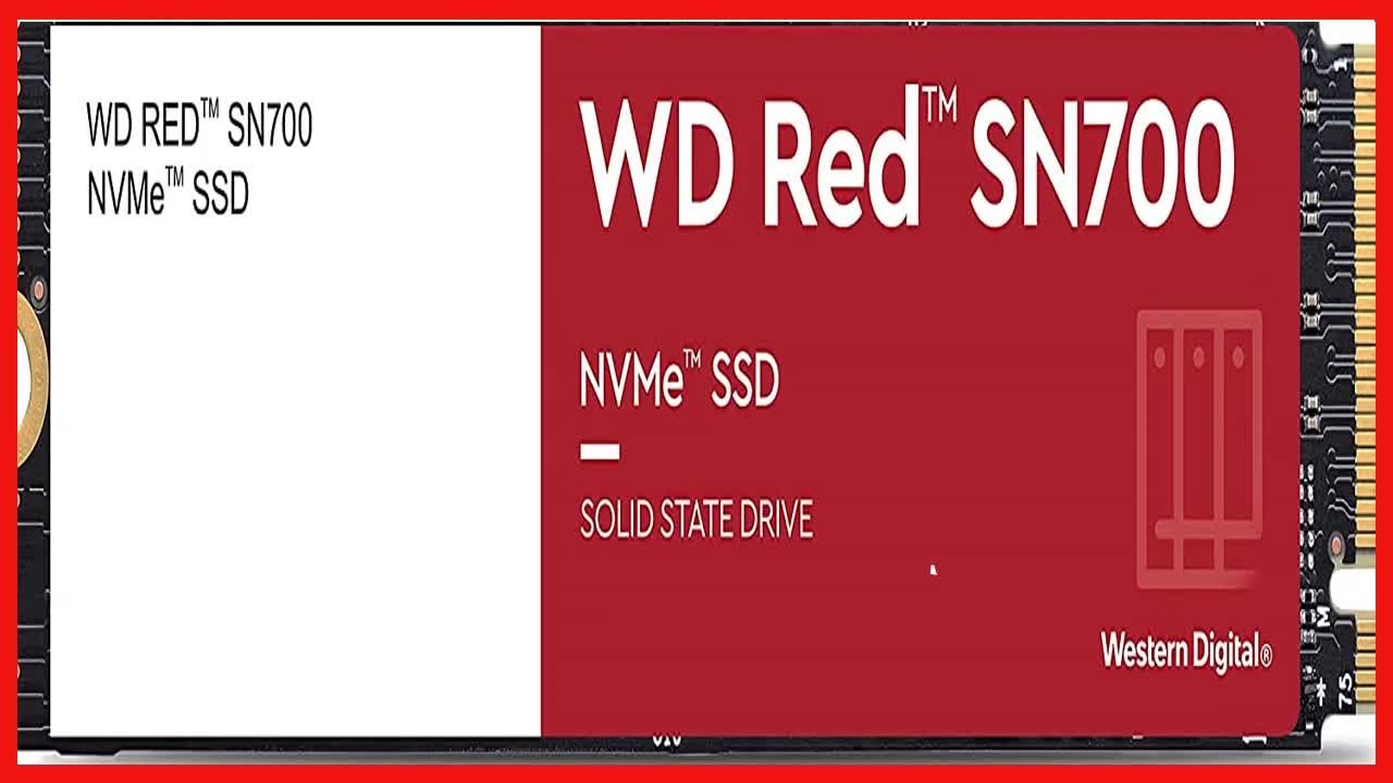 Western Digital 500GB WD Red SN700 NVMe Internal Solid State Drive SSD for NAS Devices - Gen3 PCIe,