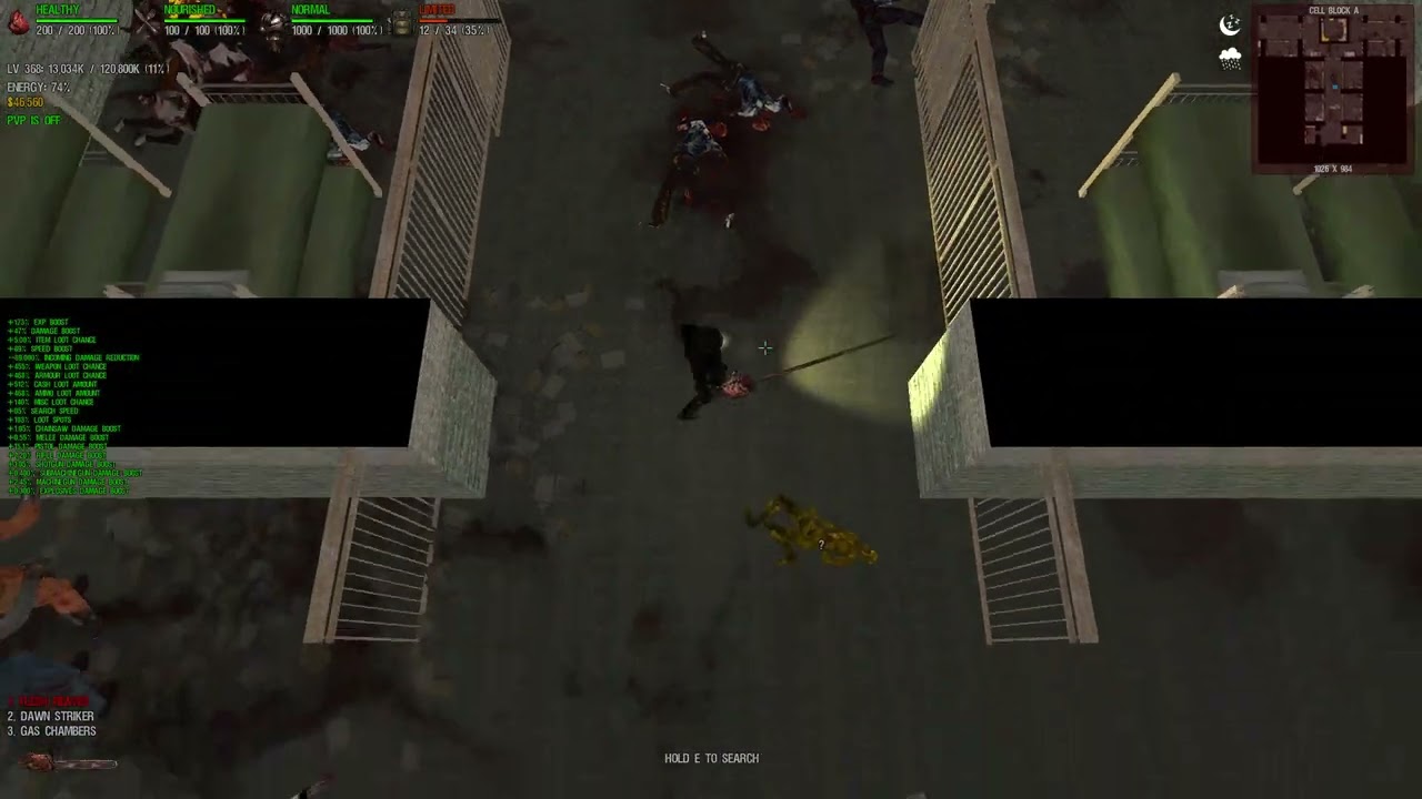 Dead Frontier - flesh reaver looting 10 mins = 100 loots