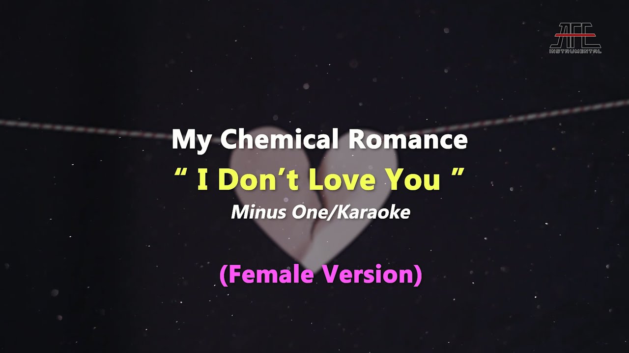 My Chemical Romance - I Don't Love You | Karaoke - Piano (Female Key/Nada Wanita)
