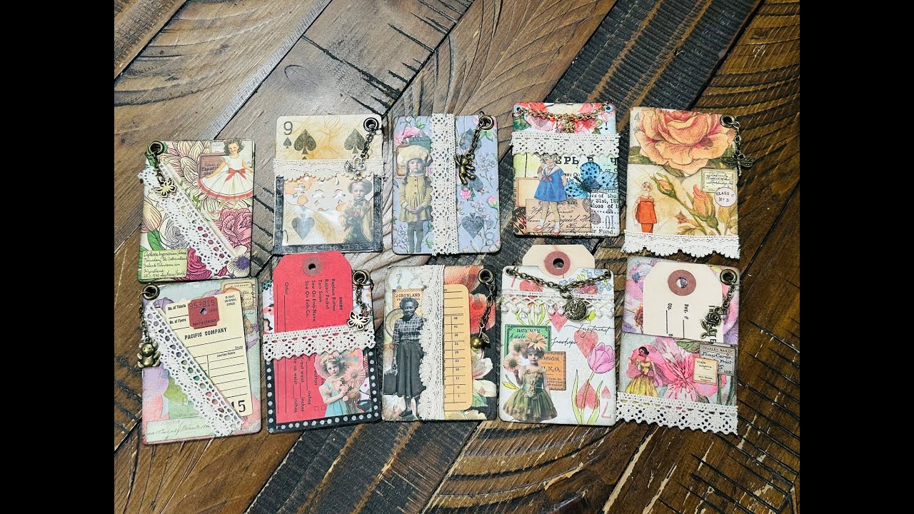 Craft With Me - 5 Altered Playing Card Pockets