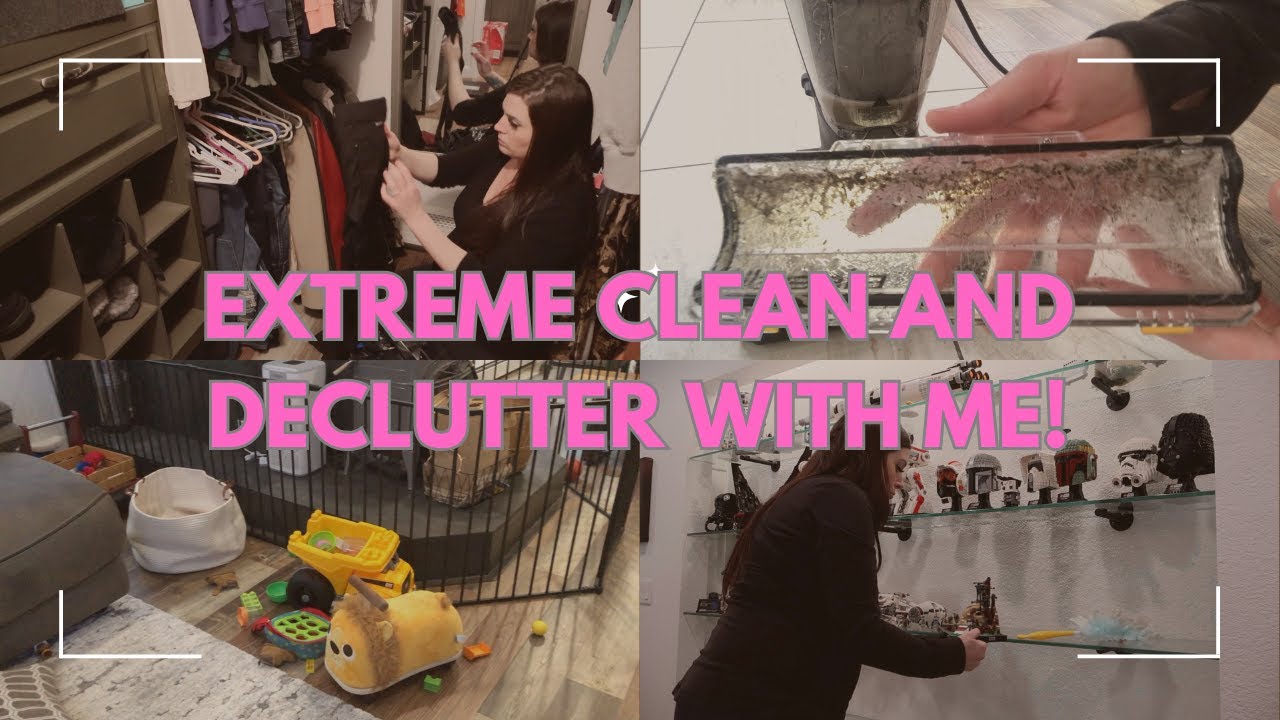 EXTREME DEEP CLEAN AND DECLUTTER WITH ME!   HD 1080p