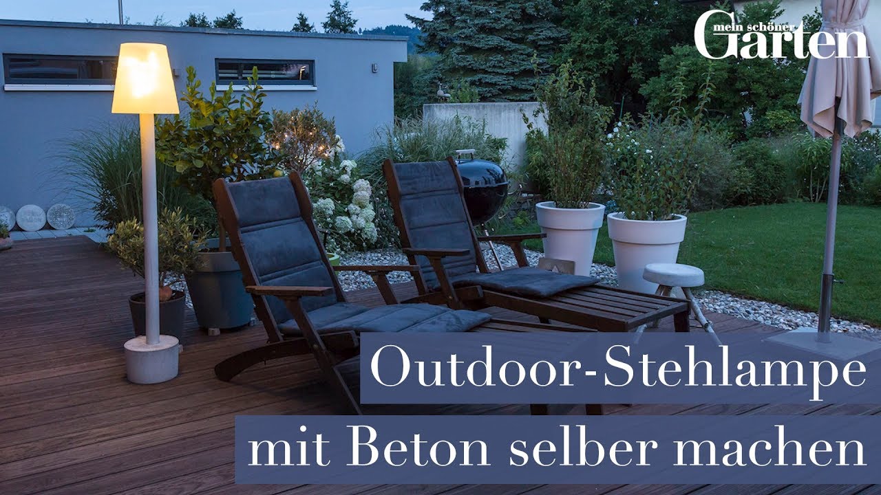 Kreative Gartenidee: Outdoor Stehlampe selbst machen - Anleitung f&uuml;r eine einzigartige Beleuchtung