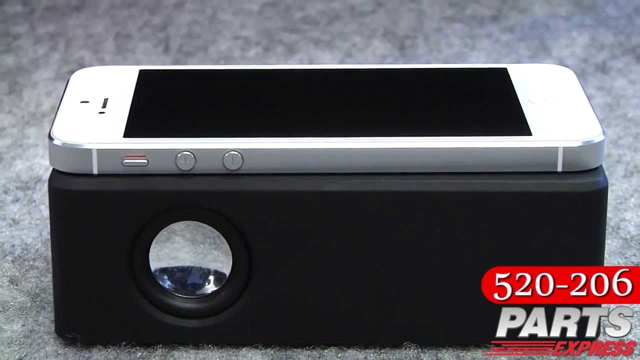 Inductive Coupling Wireless Powered Speaker for iPhone, iPod, Smartphones, and MP3 Players