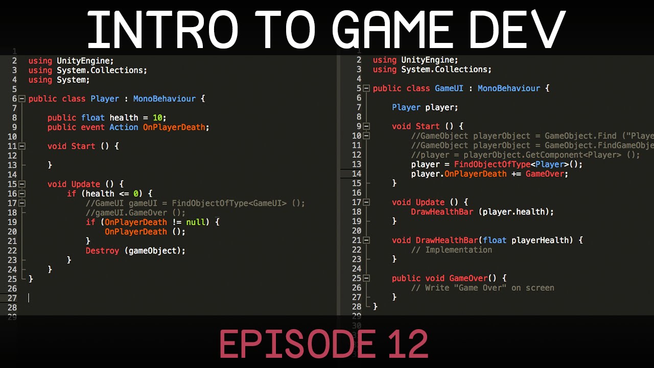 Introduction to Game Development (E12: script communication)