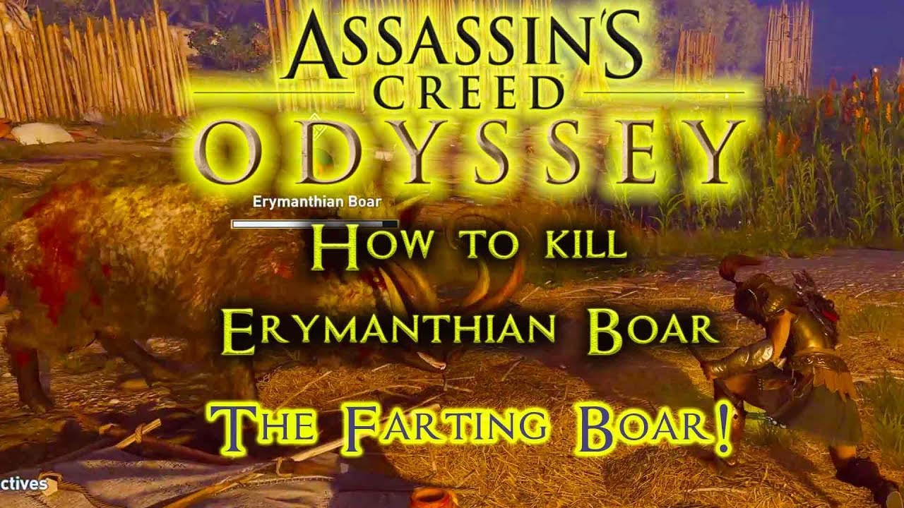 Как убить пукающего вепря Эриманфского вепря в Assassin's Creed Odyssey | 2160p