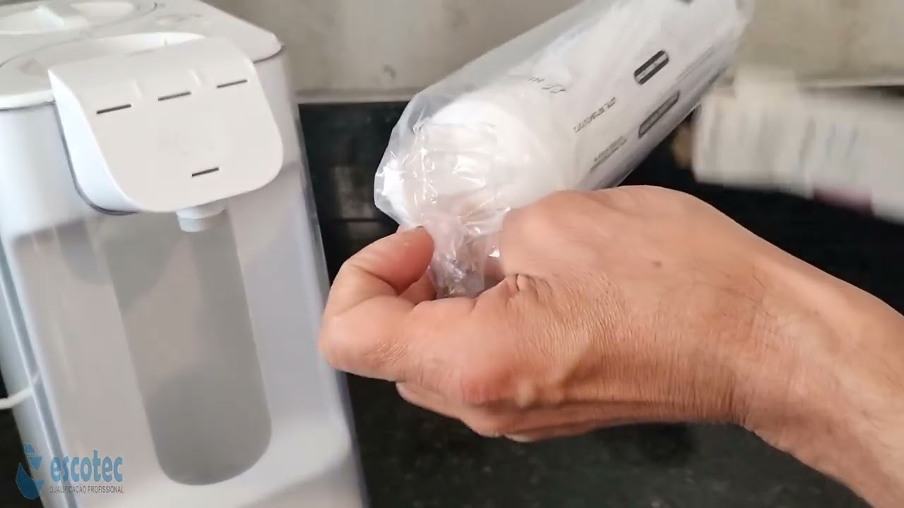 Como trocar filtro de agua Eletrolux Purificador Refil Electrolux HF-ELX 50 Pe12a Pe12b Pe12g Pe12v