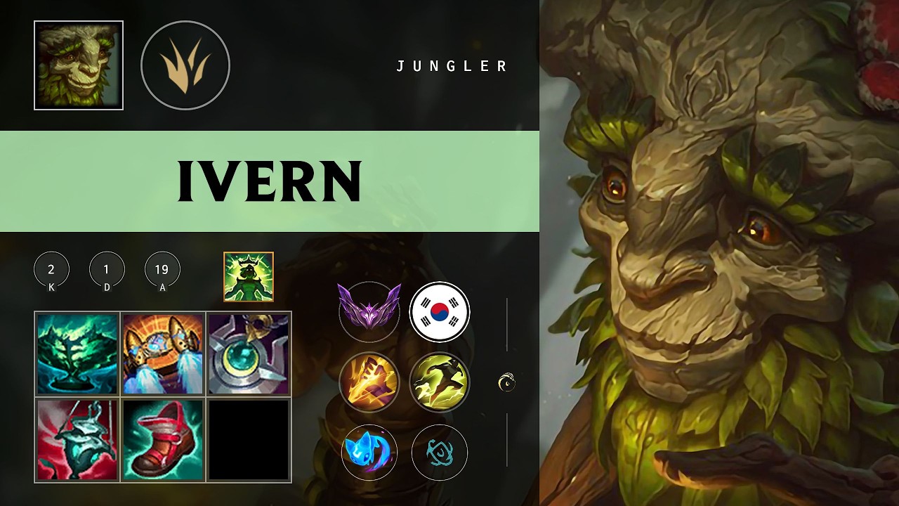 Ivern Jungle vs Qiyana - KR Master Patch 26.10