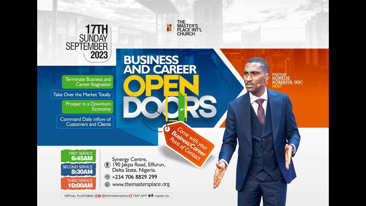 Business And Career Open Doors Live | PST KOREDE KOMAIYA | 17-09-2023