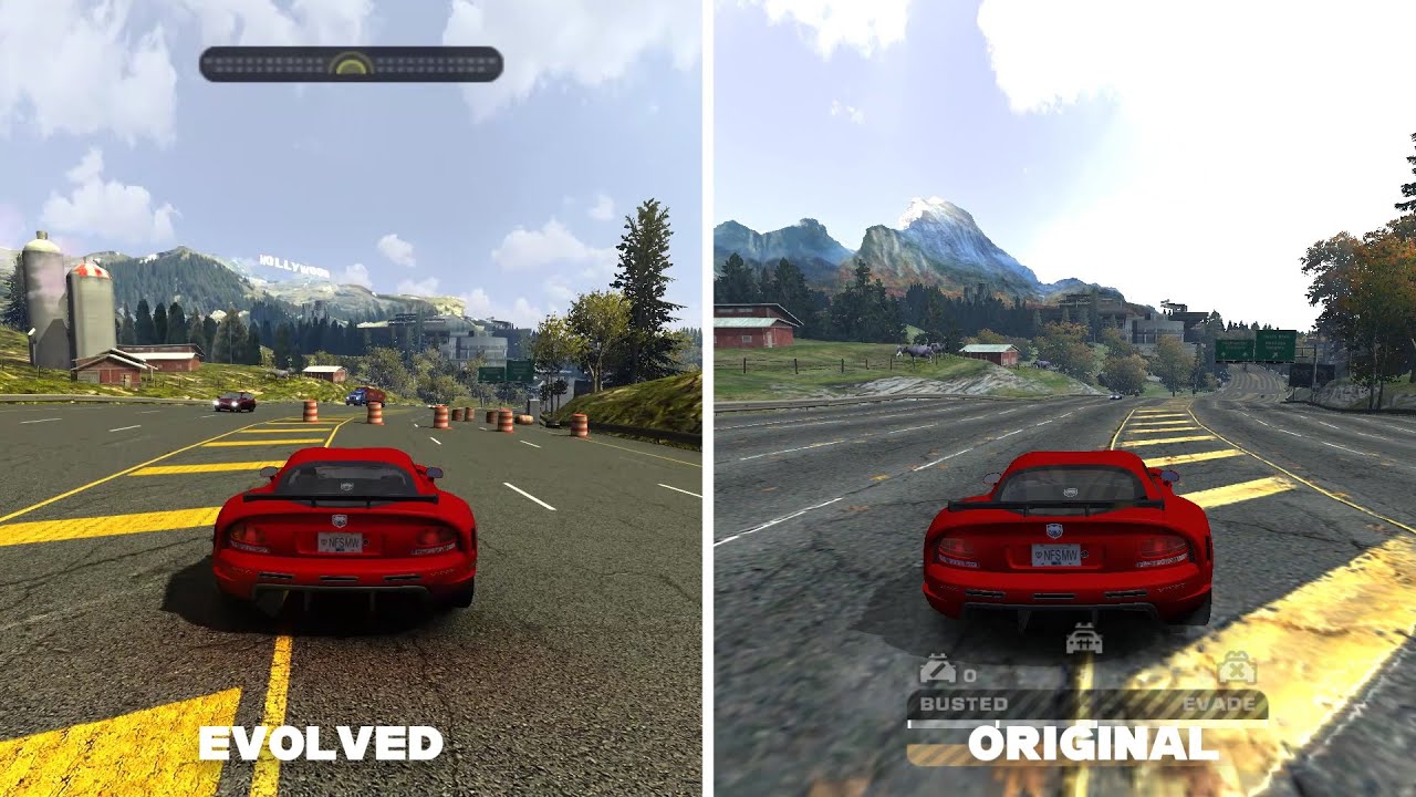 EVOLVED MOD 2025 - NFS MOST WANTED | Graphics Comparison (4K)