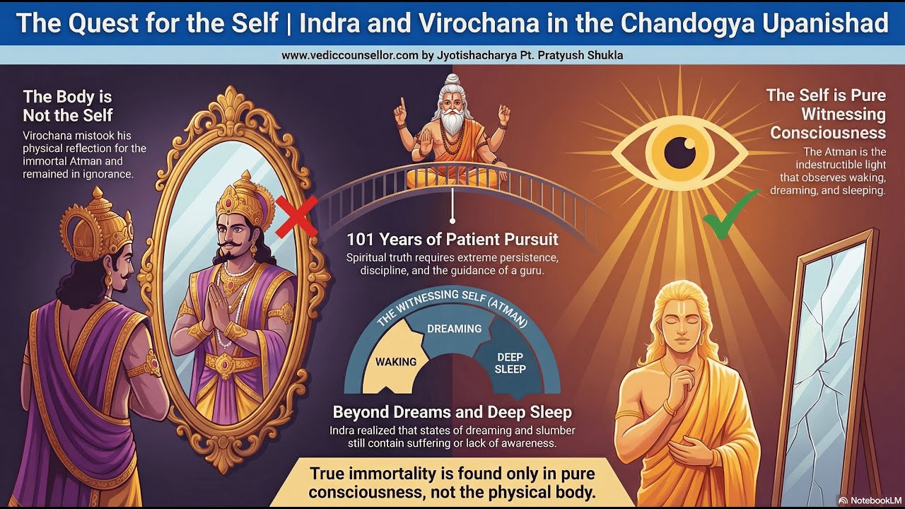 🕉️|| The Quest for the Self | Indra and Virochana in the Chandogya Upanishad || #upanishads