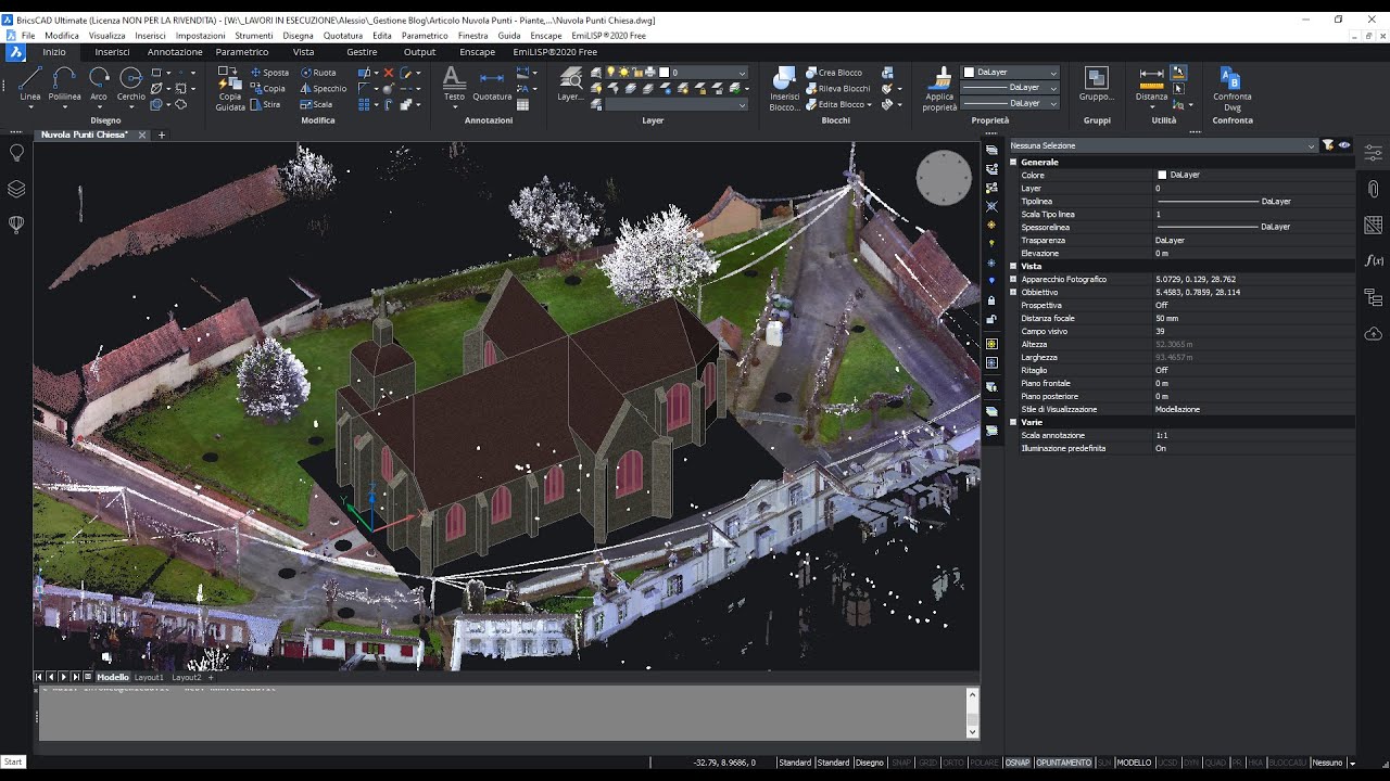 BricsCAD: Nuvola di Punti - Realizzare modello 3D BIM