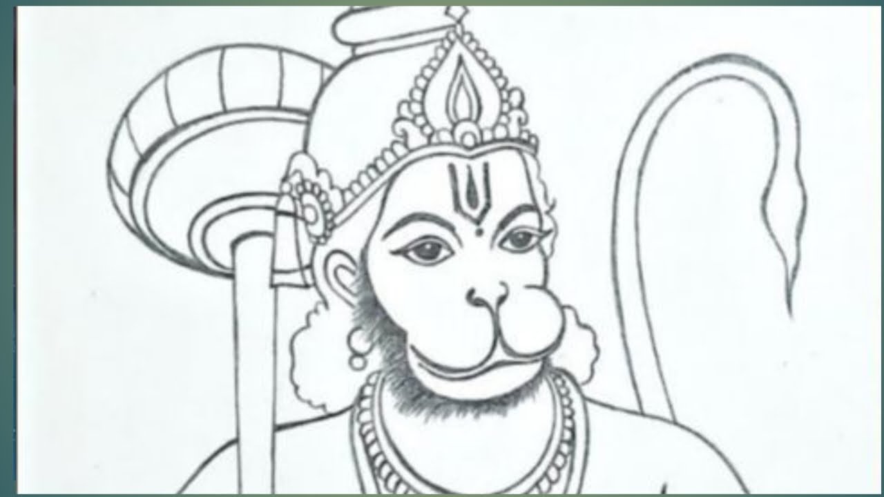 Hanuman Ji Pencil Drawing | Detailed Sketch Tutorial for Beginners