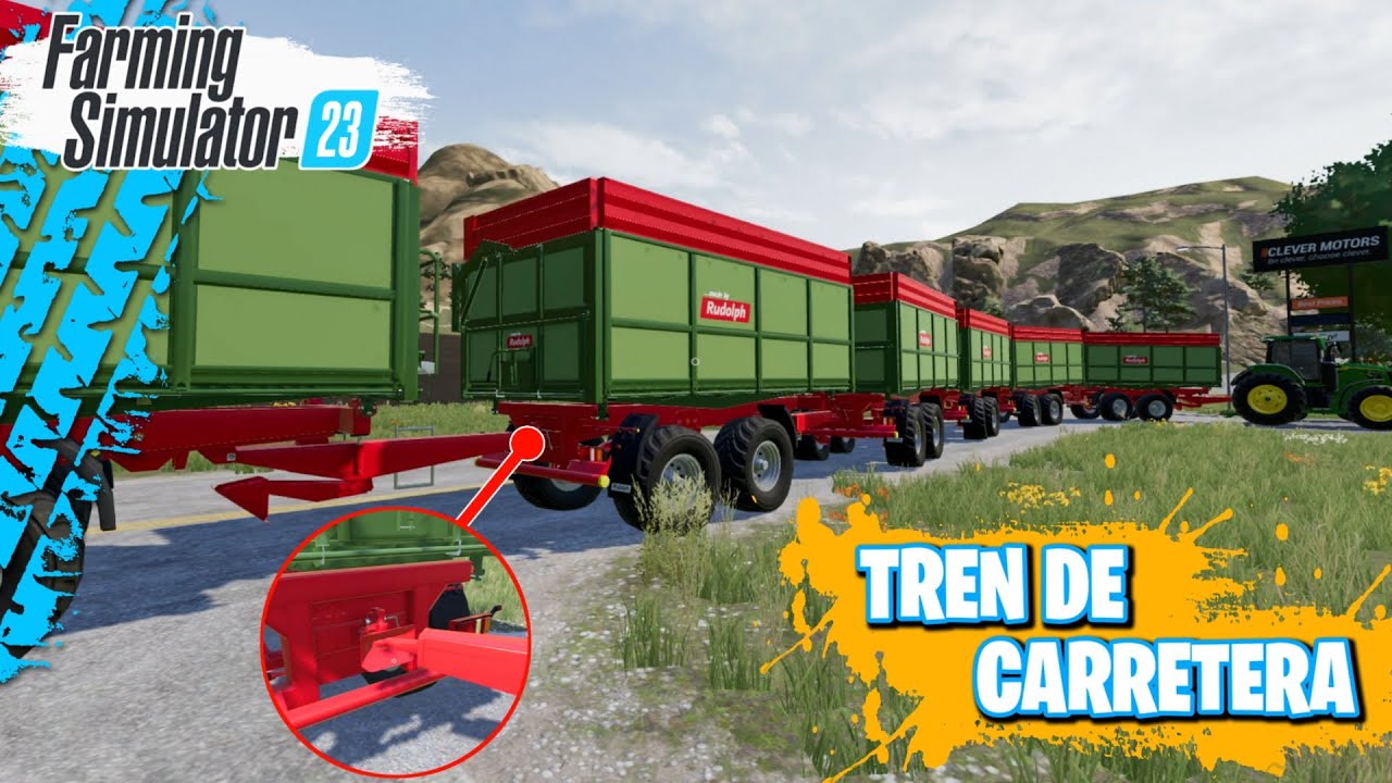 COMO HACER TREN DE CARRETERA EN FARMING SIMULATOR 23