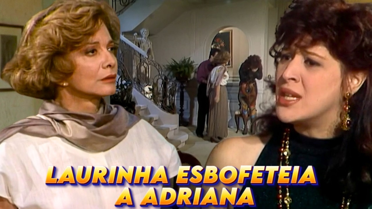 Rainha da Sucata - Adriana enfrenta a Laurinha e acaba levando uma bofetada de sua mãe