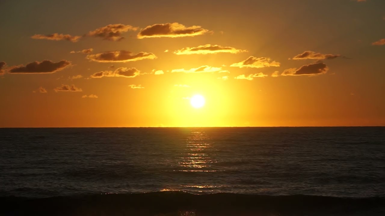 1 Hour Zen Relaxation Meditation Sunrise.  Awesome sunrise. Florida