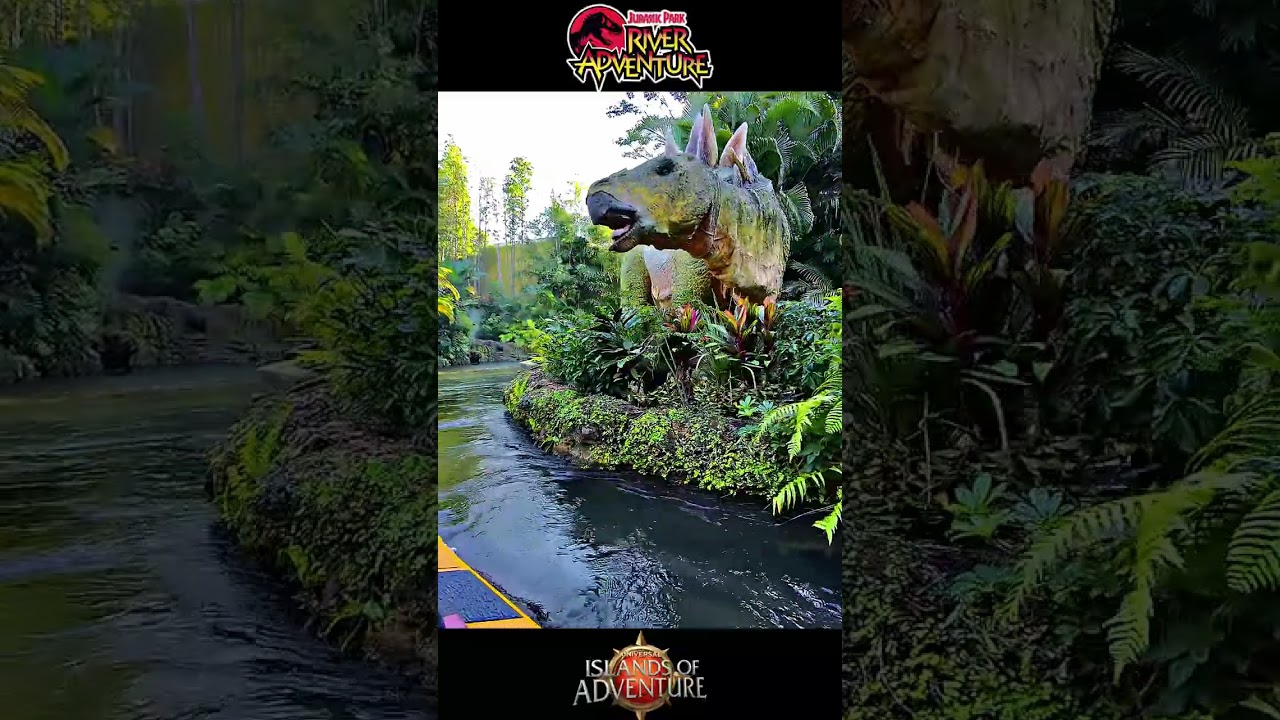 Jurassic Park River Adventure Vertical Video POV at Universal Islands of Adventure