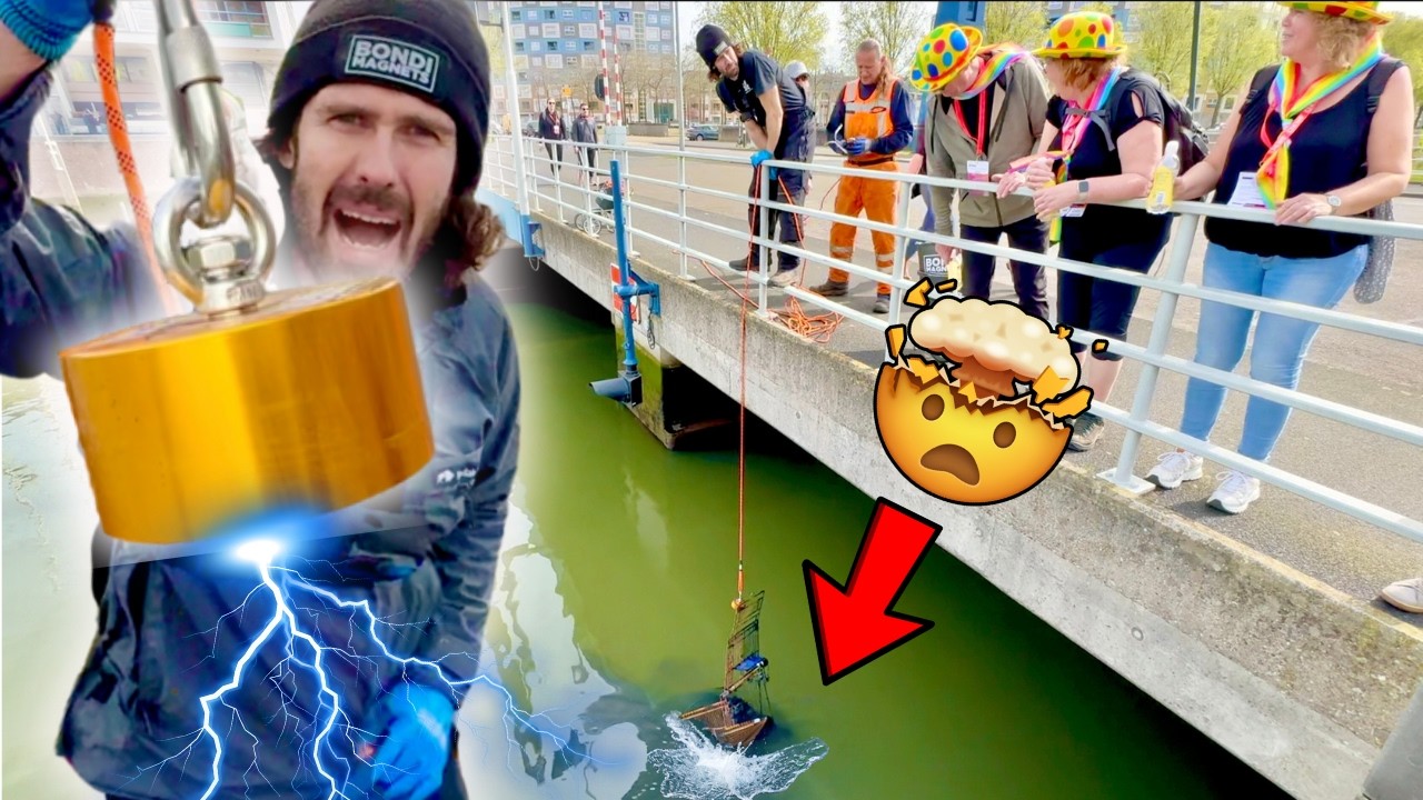 Pescando con El Imán Más GIGANTE que hayas visto