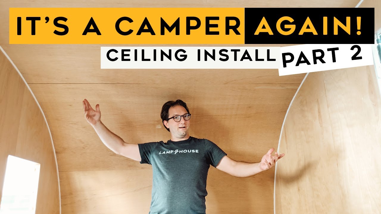 VINTAGE CAMPER CEILING INSTALL - DONE!!