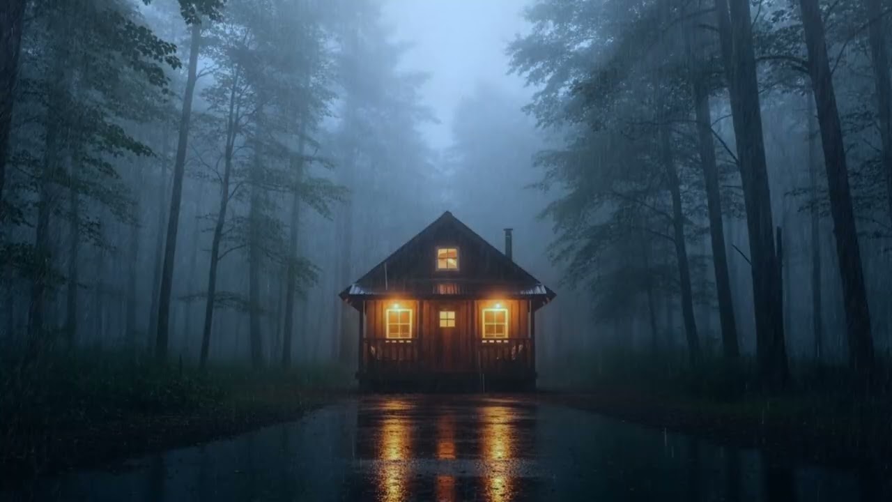 Relax with the Sounds of Heavy Rain in the Forest | Natural Sounds for Reduce Stress and Deep Sleep