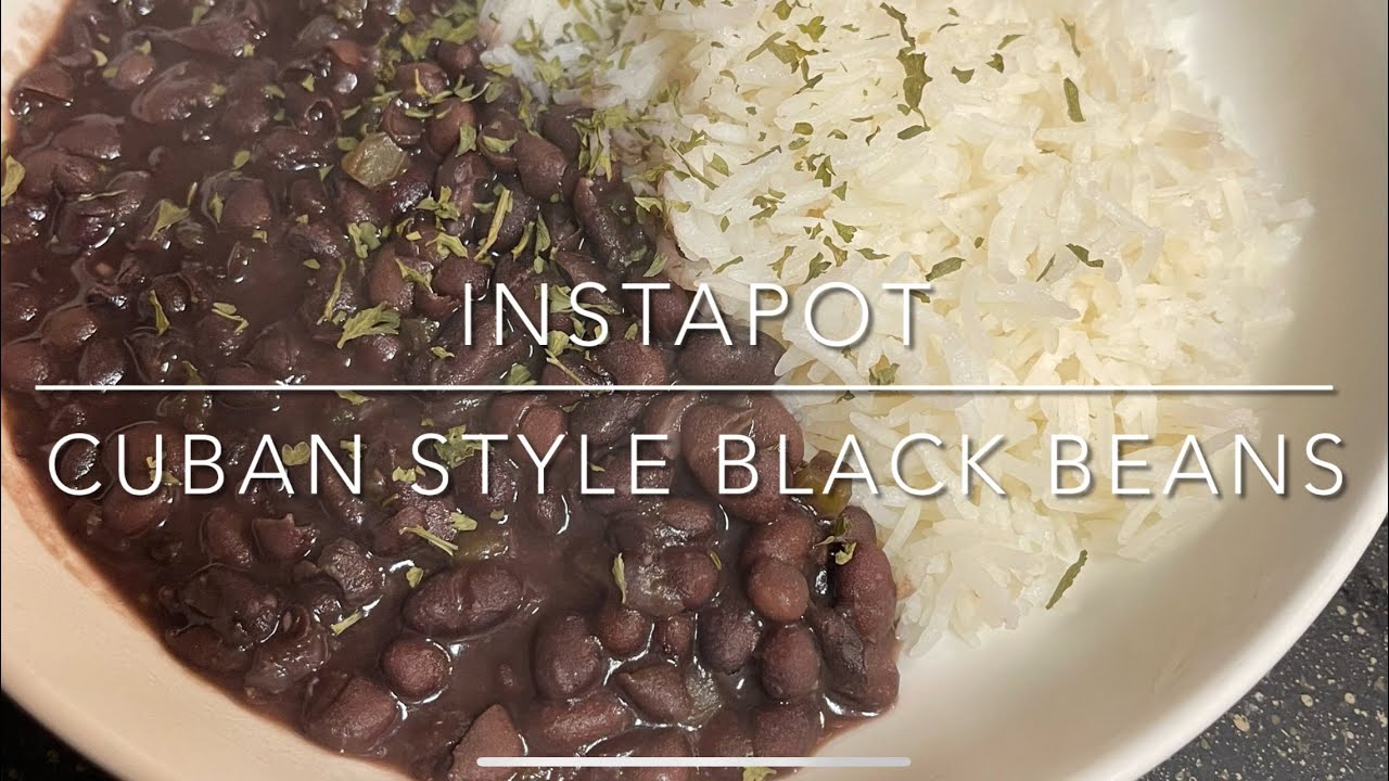 Cuban-style Black Beans in the Instapot