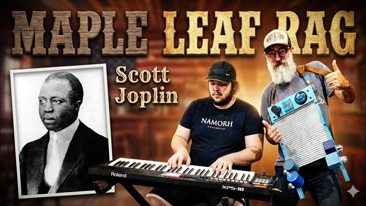 Maple Leaf Rag - Scott Joplin - José O Pianista piano - Johnny Mau Washboard 