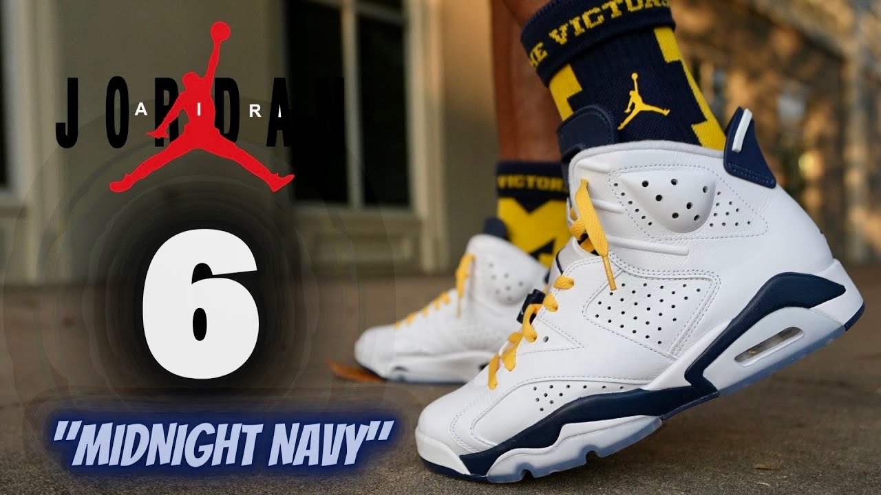 JORDAN 6 MIDNIGHT NAVY 2022 DETAILED REVIEW & ON FEET W LACE SWAPS!!
