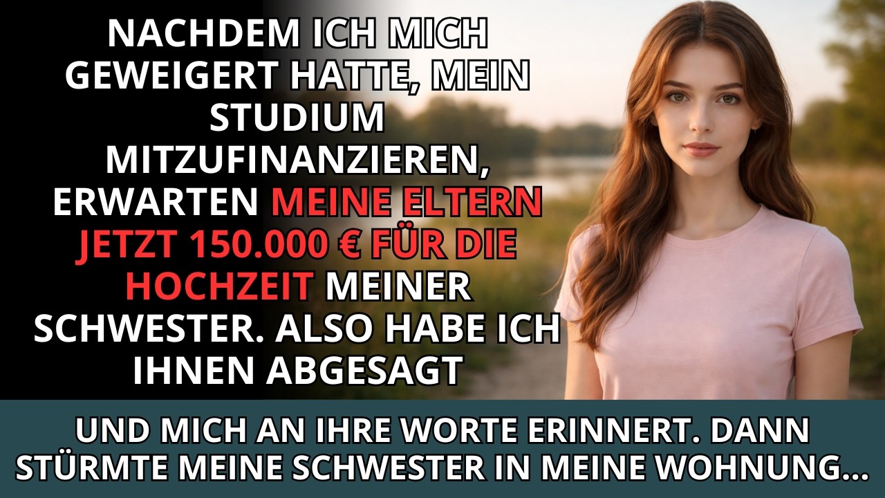 Nachdem ich mich geweigert hatte, mein Studium mitzufinanzieren, erwarten meine Eltern jetzt, das...