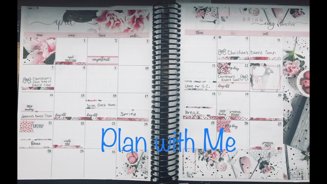 April Monthly Plan with Me in my ECLP