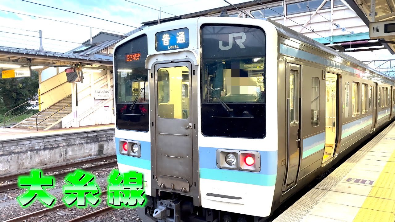 【作業用BGM】列車＆バス30分＋犬5分４セット 特急しなの 大糸線 #bgm #環境音 #Japan
