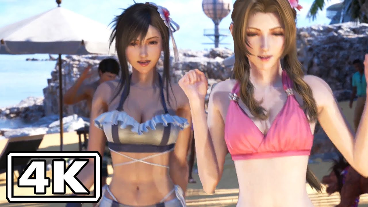 Final Fantasy VII Rebirth - All Beach Cutscenes (Full Beach Movie) 4K 60FPS