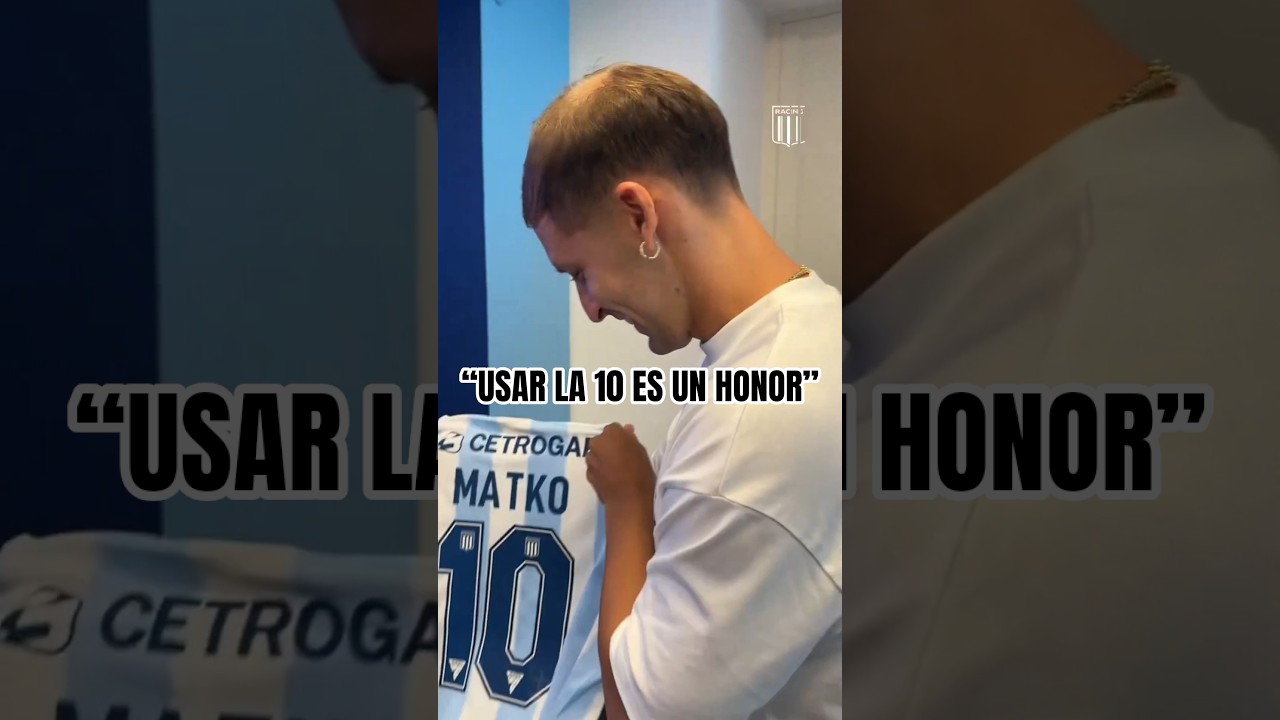 Matko Miljevic tras su llegada a Racing, en su presentaci&oacute;n oficial