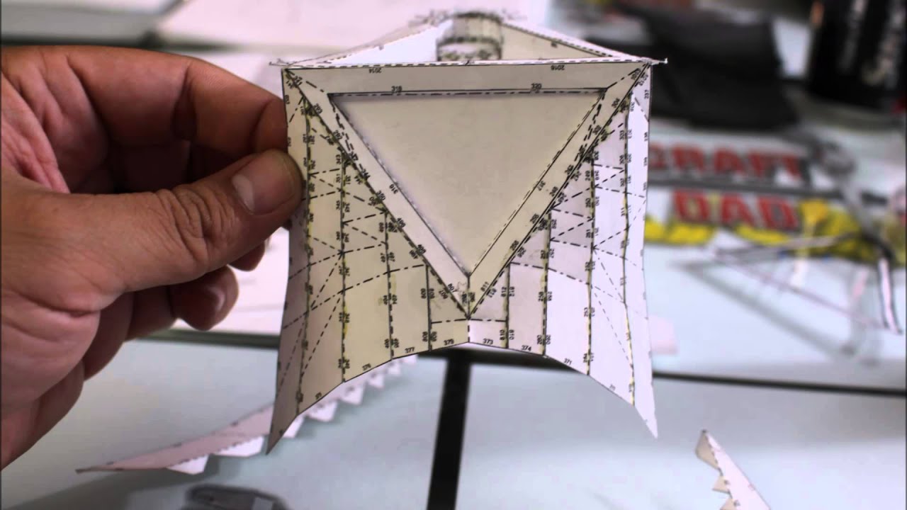Darth Vader Helmet Part 1 (Pepakura Cut-out) - Craft Dad