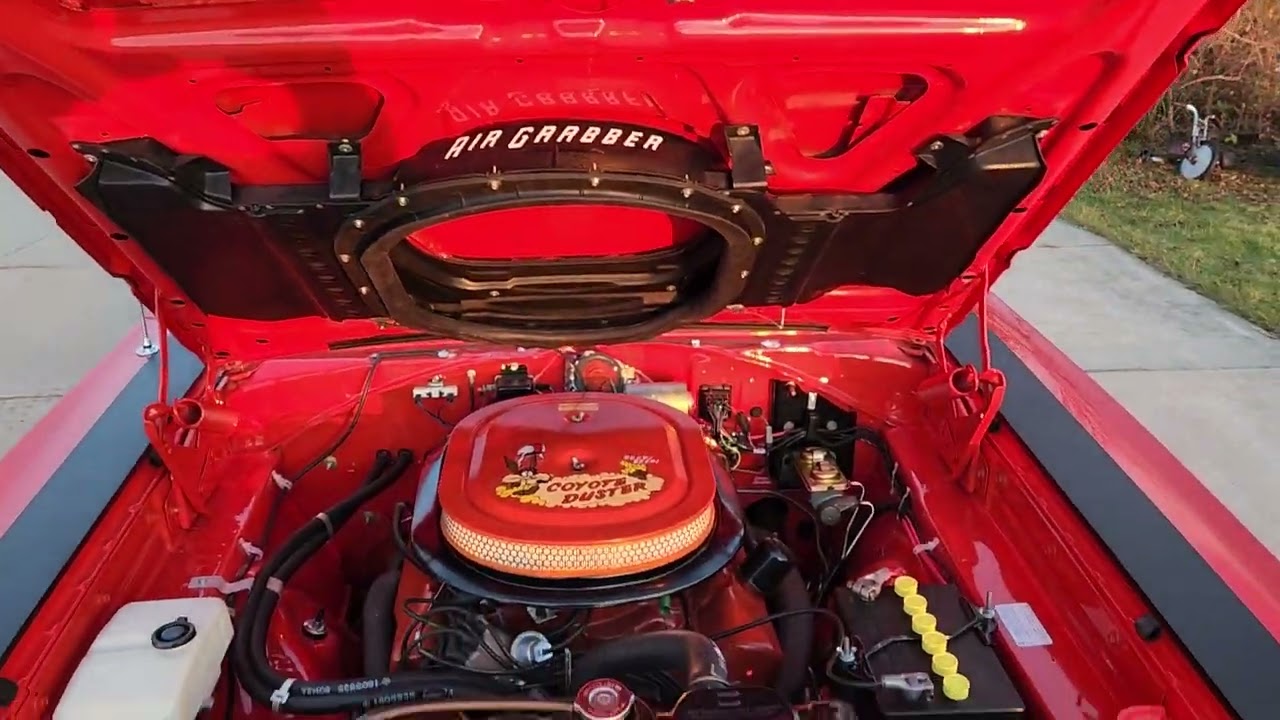restored 1969 roadrunner,  numbers matching, R4 red.spring special