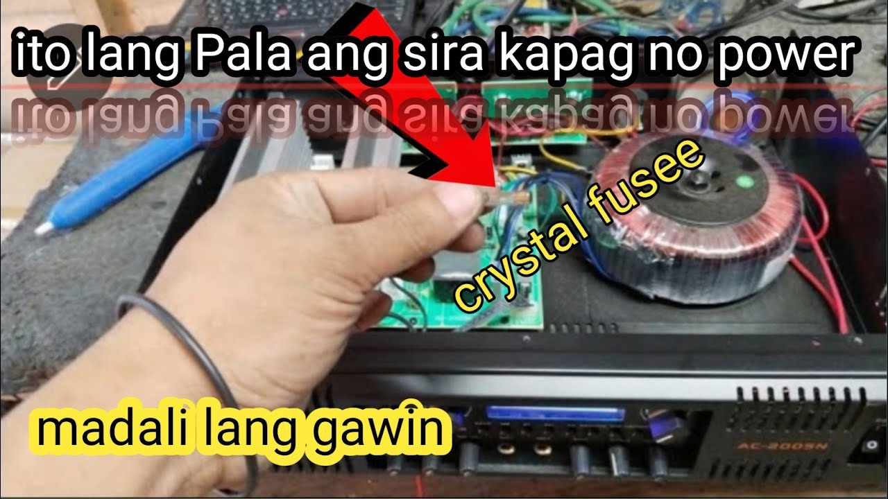 ACE AC-2005N AMPLIFIER, NO POWER ITO LANG PALA ANG SIRA, paanu sya gawin