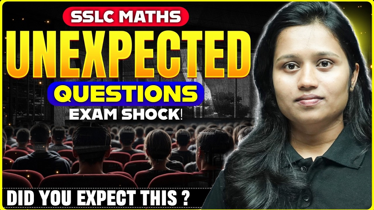 SSLC Maths Unexpected Questions 😱 | Exam Shock! | Important Problems #maths