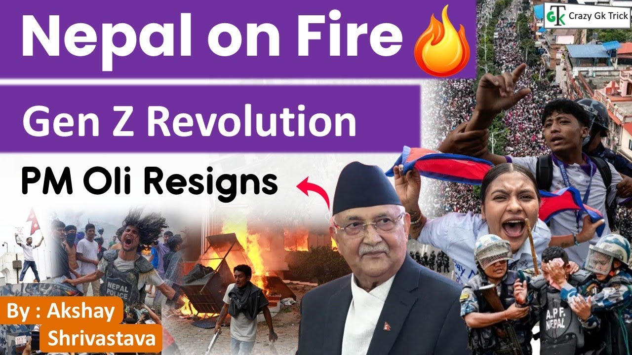 Nepal Crisis Explained | Social Media Ban |  Current Affairs | By Akshay Sir | Crazy GkTrick