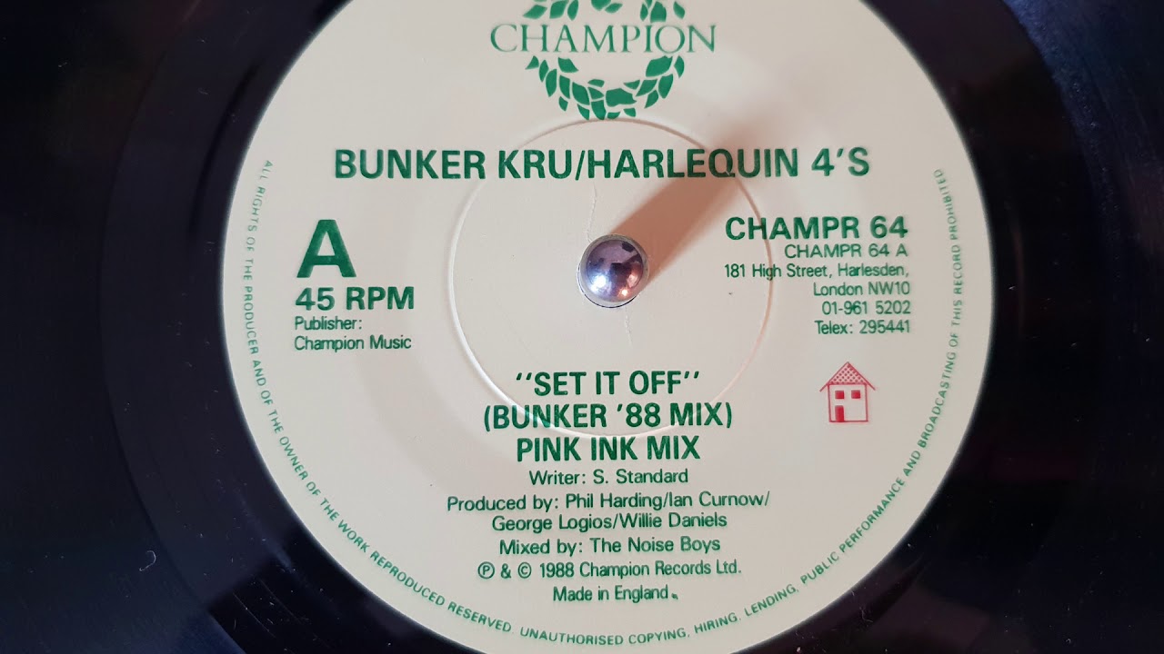 Bunker Kru Harlequin 4's - Set It off - (A Side) - Pink Ink Mix 88