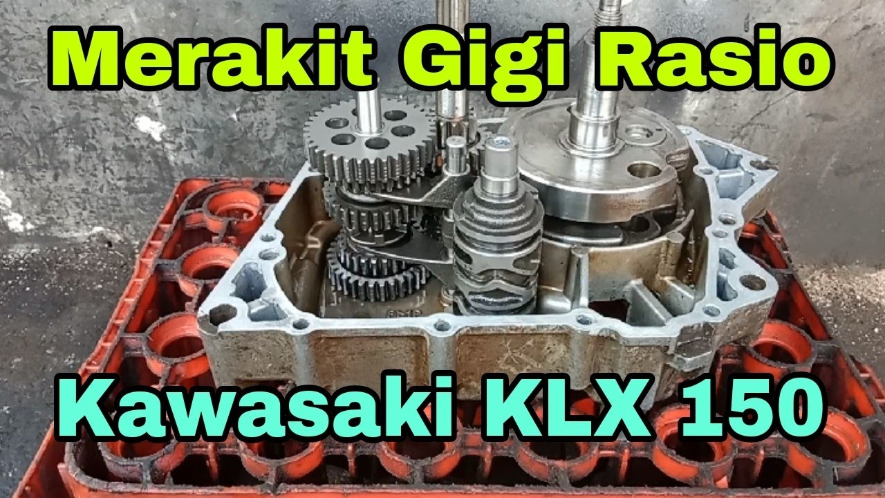 Merakit Gigi Rasio Kawasaki KLX 150 Untuk Pemula @asmchannel1505