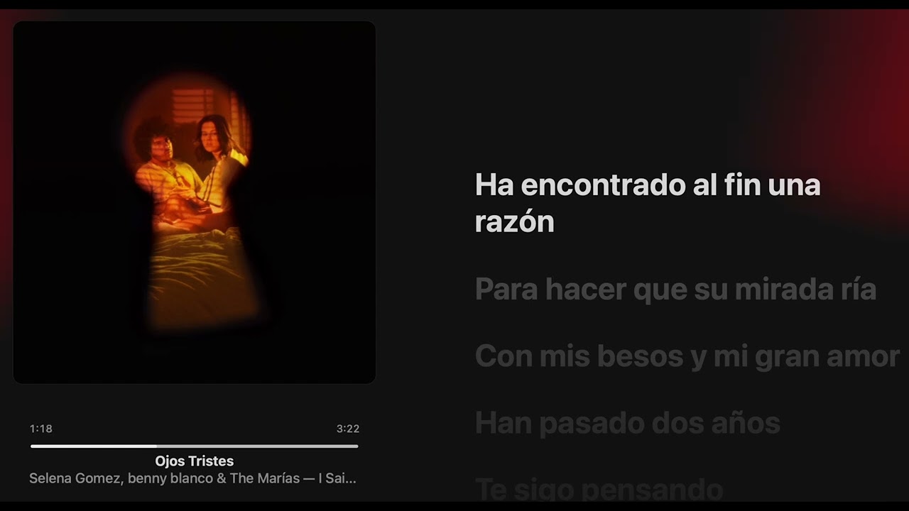 Selena Gomez, benny blanco - Ojos Tristes (with The Mar&iacute;as) [ Lyrics + Hi-Res ]