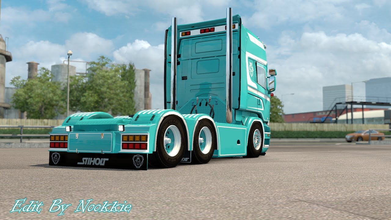 Euro Truck Simulator 2 # Scania C.Verbist & son R730 V8 Edit New Skin V1.27 (LIVE)