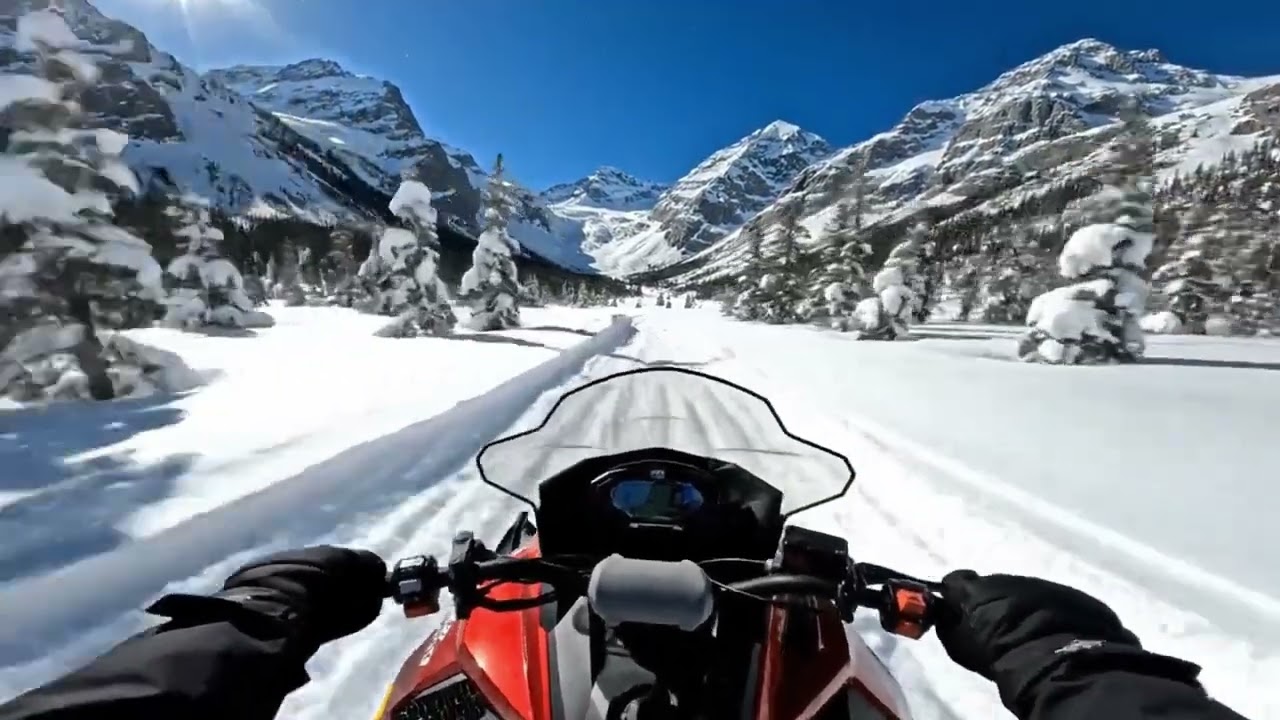 Snow Mobile in the Rockies Meditation: Study #35