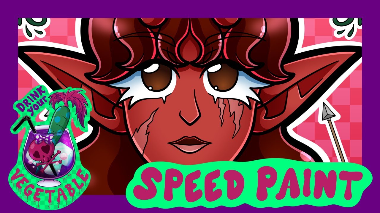 [speedpaint] Viney Symmetry Headshot [commission]