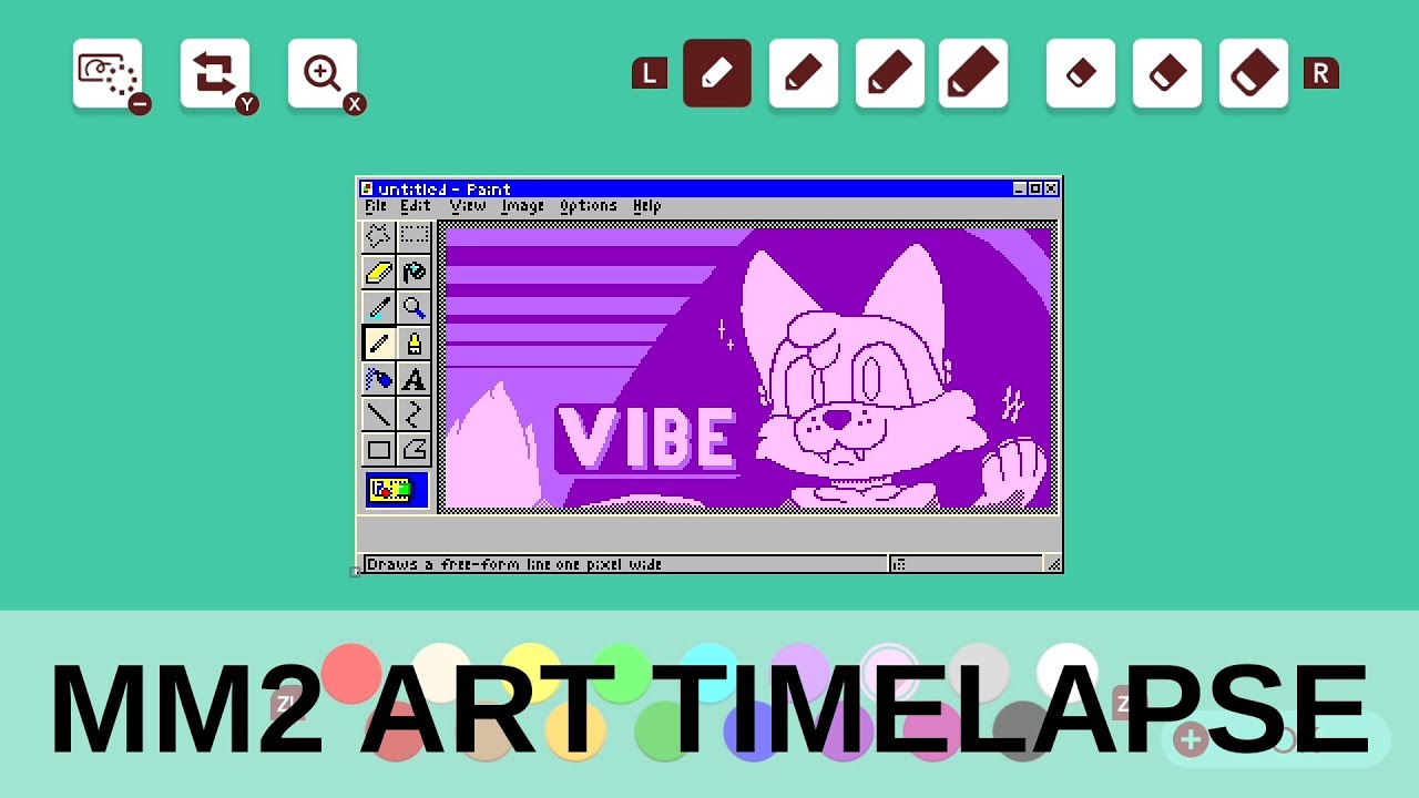 SMM2 - Win95 Paint Vibes Timelapse