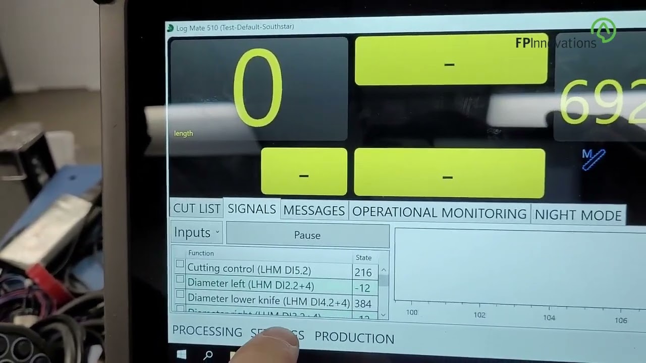 Log Mate510 send data to caliper & Southstar head simulation